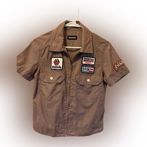 Vintage Hysteric Glamour Mechanic Work Shirt Zip Up, Size S*